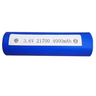 Pin Lithium hình trụ màu xanh ICR21700 3.6V 4000mah với USB Vòng đời 300 lần