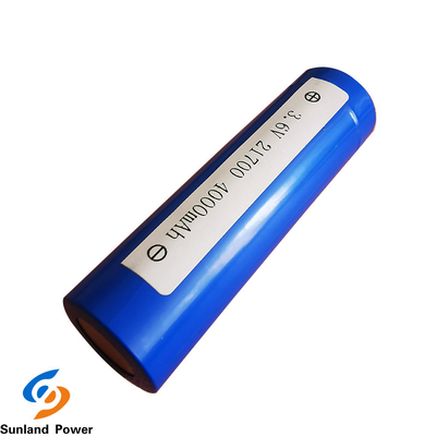 Pin Lithium hình trụ màu xanh ICR21700 3.6V 4000mah với USB Vòng đời 300 lần