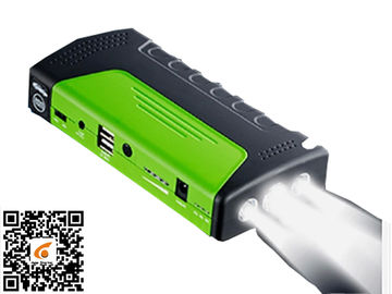 Màu xanh lá cây Portable Car Jump Starter Ánh sáng Chiếu sáng / Sos / Strobe 3 Trong 1 Bước Khởi và Nguồn điện