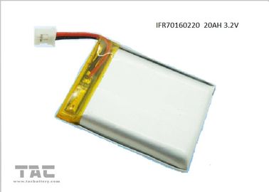 Pin mềm 3.2V LiFePO4 Pin với đầu nối 70160220 20Ah cho năng lượng mặt trời