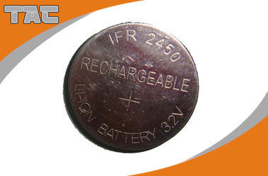 Pin lithium Coin có thể sạc lại LFR2450 80mAh 3.2V cho miền IOT