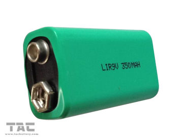 Pin lithium lithium 9V có thể sạc lại được 350mAh Đối với dụng cụ điện tử