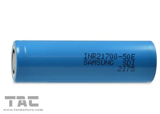 Tế bào sạc pin hình trụ Lithium Ion của Samsung INR21700-50E cho công cụ điện tử ESS
