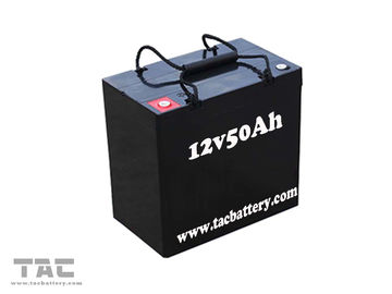 Pin xe hơi axit chì màu đen 12V 50AH AGM dành cho xe đạp điện RoHS và UL và CE