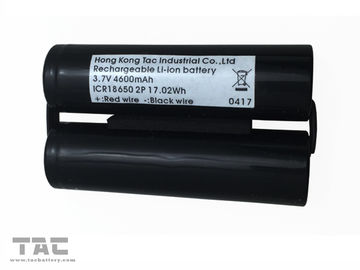 NCM 18650 Pin Lithium Ion 3.7V Gói pin 4600mAh cho đèn chiếu sáng đầu