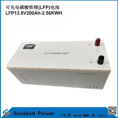 12V 200AH LiFePO4 pin với UN38.3 MSDS UL1642 Chứng chỉ tải liên tục 100A màn hình LCD