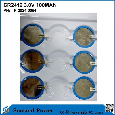 CR2412 3.0V 100MAH Li-MnO2 pin tuổi thọ dài