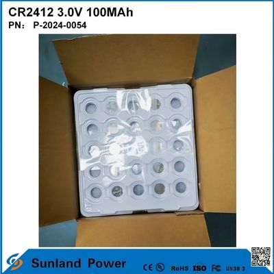 CR2412 3.0V 100MAH Li-MnO2 pin tuổi thọ dài