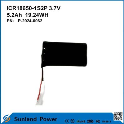 ICR18650-1S2P 3.7V 5.2AH 19.24WH Pin sạc lại