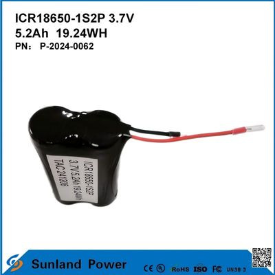 ICR18650-1S2P 3.7V 5.2AH 19.24WH Pin sạc lại