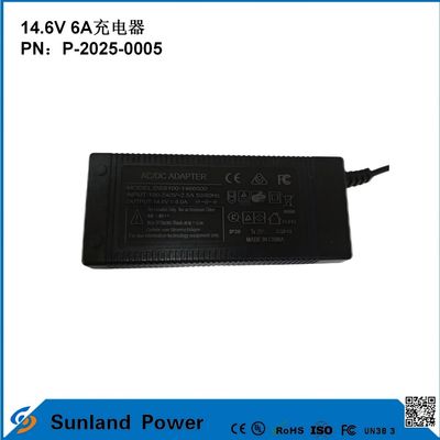 14.6V 6A sạc, tương thích với 12.8V / 14.4V Lithium Iron Phosphate (LiFePO4) Sạc pin, được thiết kế đặc biệt cho các công cụ điện / sạc điện hiệu quả, tương thích với nhiều thiết bị