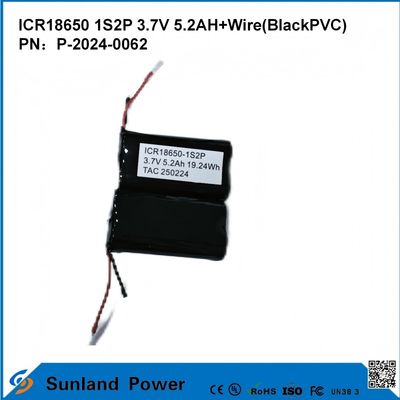 ICR18650-1S2P Pin cho an toàn mật độ năng lượng cao trong các lĩnh vực khác nhau Công cụ điện Điện tử tiêu dùng Xe điện