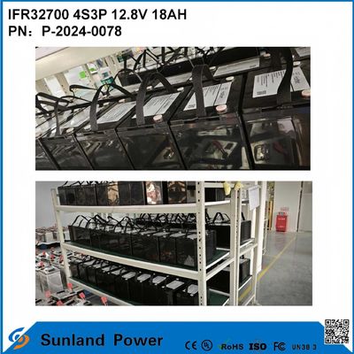 IFR32700 4S3P 12.8V 18Ah Đối với đèn lũ mặt trời Đèn đèn LED cao độ sáng