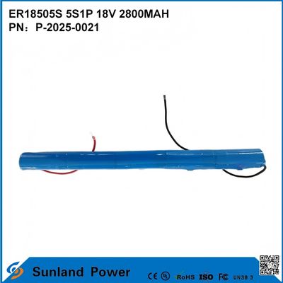 ER18505S 5S1P 18V 2800MAH Ức nhiệt độ cao, pin công suất cao