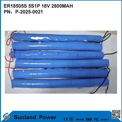 ER18505S 5S1P 18V 2800MAH Ức nhiệt độ cao, pin công suất cao