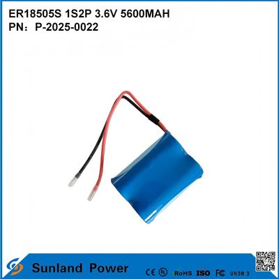 ER18505S 1S2P 3.6V 5600MAH Ức nhiệt độ cao, pin công suất cao