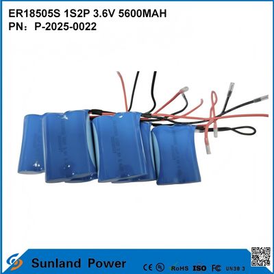 ER18505S 1S2P 3.6V 5600MAH Ức nhiệt độ cao, pin công suất cao