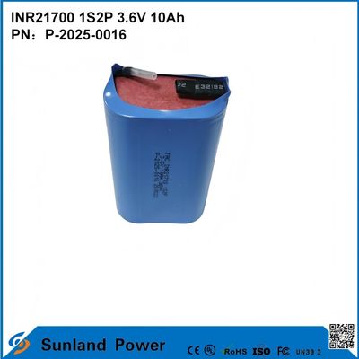 INR21700 1S2P 3.6V 10Ah Tải điện tốc độ cao, phù hợp với các thiết bị đòi hỏi năng lượng cao!