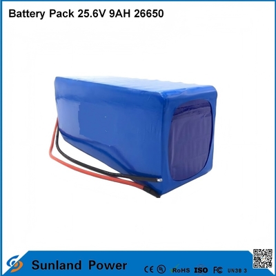 Lithium ion pin xe máy LiFePO4 pin gói 25.6V 9AH 26650