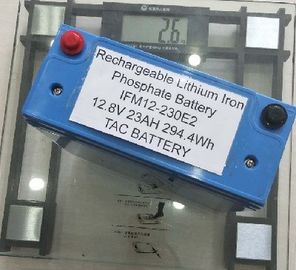 Bộ pin 12V LiFePO4 màu xanh lam 26650 23AH với nhà ở UL2054 để chiếu sáng năng lượng mặt trời