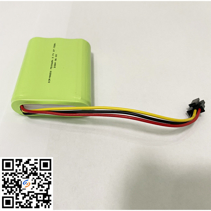 18650 pin Lithium Ion 1S3P 3.7V 7500mAh Li-Ion Battery Pack vượt qua UL2054 Chứng chỉ