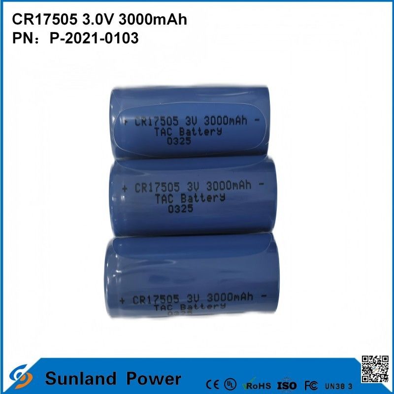 CR17505 3.0V 3000mAh Đối với các thiết bị thông minh Thiết bị y tế Giao thông vận tải và hậu cần đồ nội thất thông minh Capacity cao, hiệu suất xả ổn định Điện áp đầu ra Thời gian sử dụng dài