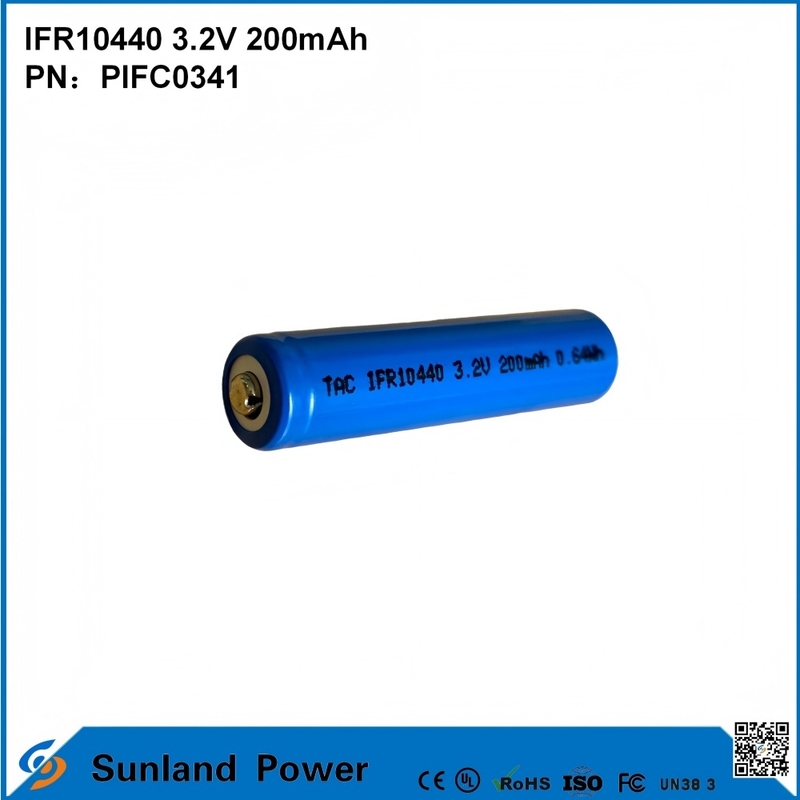 IFR10440 3.2V 200mah Được sử dụng cho GPS Đường dây đệm Đồ chơi Đèn khai thác mỏ Đèn đường nắng mặt trời Đèn truyền thông không dây Thiết bị truyền thông Điện công cụ Thiết bị âm thanh thị giác Máy đo thông minh Hệ thống an ninh Ánh sáng khẩn cấp