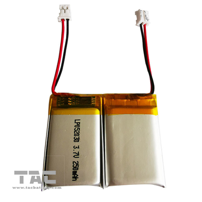LP052030 3.7V 250mAh Polymer Pin Lithium Lipo có thể sạc lại cho Bluetooth