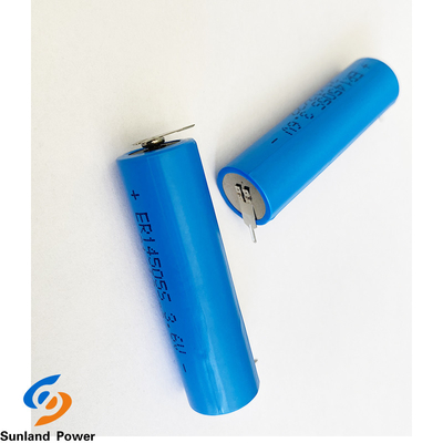 Pin LiSOCl2 màu xanh ER14505S Pin nhiệt độ cao 3.6V 1.8AH