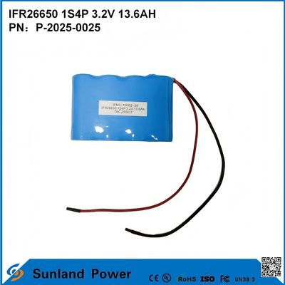Nhà máy sản xuất pin IFR26650 1S4P 3.2V 13.6Ah phù hợp cho nhà và thương mại lưu trữ năng lượng di động, công cụ điện công suất cao khoan cưa và máy nghiền góc di động y tế