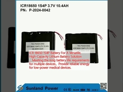 ICR 18650 1S4P Battery For A Versatile, High-Capacity Lithium Battery Solution,Đáp ứng các yêu cầu về tuổi thọ pin dài cho nhiều thiết bị,Cung cấp năng lượng đáng tin cậy cho các thiết bị y tế năng lượng thấp.