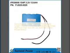 Nhà máy sản xuất pin IFR26650 1S4P 3.2V 13.6Ah phù hợp cho nhà và thương mại lưu trữ năng lượng di động, công cụ điện công suất cao khoan cưa và máy nghiền góc di động y tế