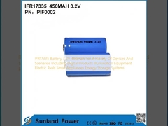 IFR17335 Pin 3.2V 450mah Đối với nhiều thiết bị và kịch bản bao gồm các sản phẩm kỹ thuật số Thiết bị chiếu sáng Công cụ điện Thiết bị nhỏ Hệ thống lưu trữ năng lượng