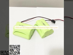 2000mAh pin sạc lại NiMH AA với 500 chu kỳ