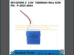 ER14250M-2 3.6V 1600MAH Dây 5CM Pin có thể được sử dụng trong các thiết bị, Internet of Things (IoT), truyền thông không dây, thiết bị điện tử y tế và hơn thế nữa.