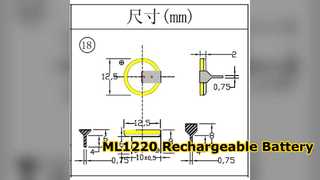 Pin sạc ML1220 có chân